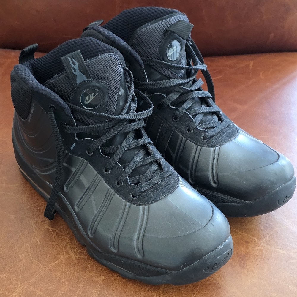 Nike Men's Air Posite Bakin Triple Black Boot